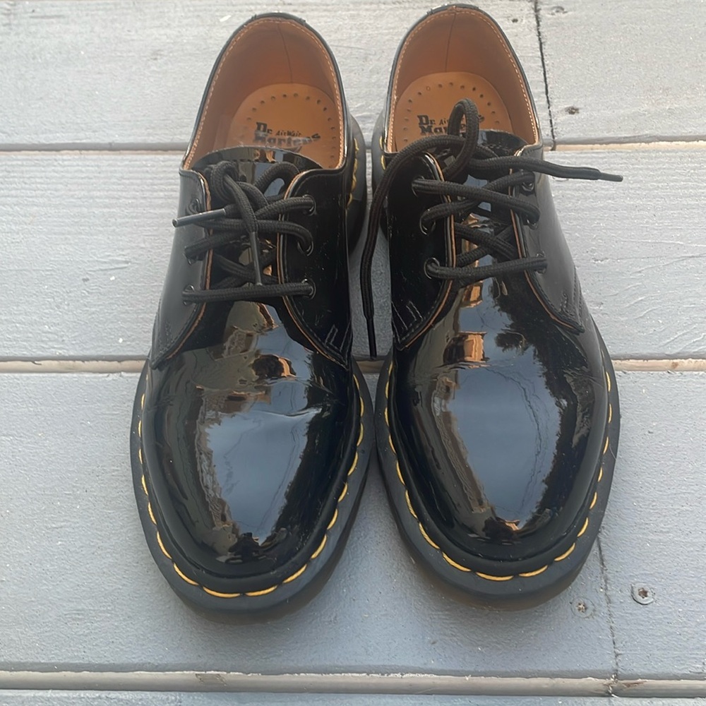 Doc marten patent leather oxfords